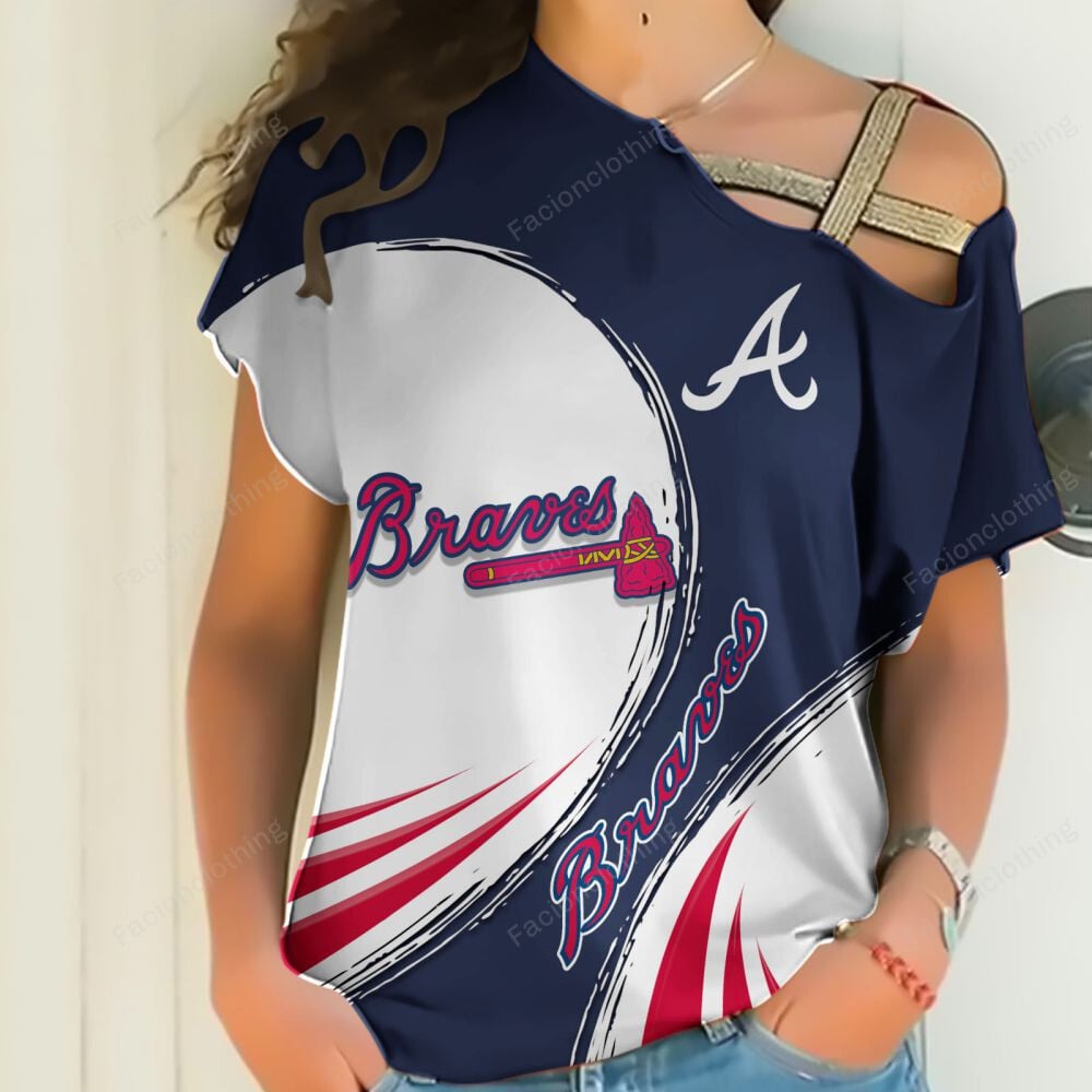 Sportswearmerch Atlanta Braves MLB Personalized Strapless Short Sleeve For Fan