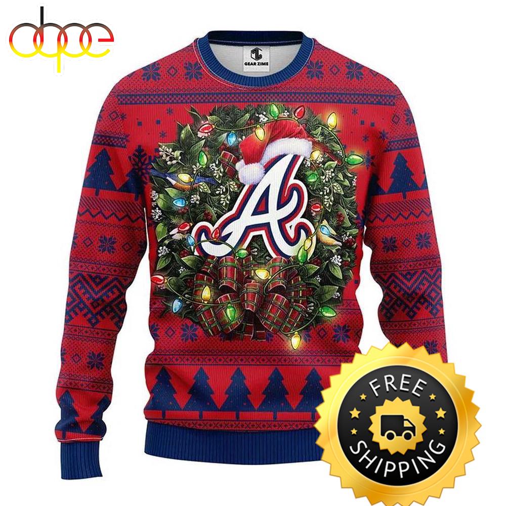 Sportswearmerch Atlanta Braves MLB Ugly Sweater Party Ugly Sweater Ideas For Fan