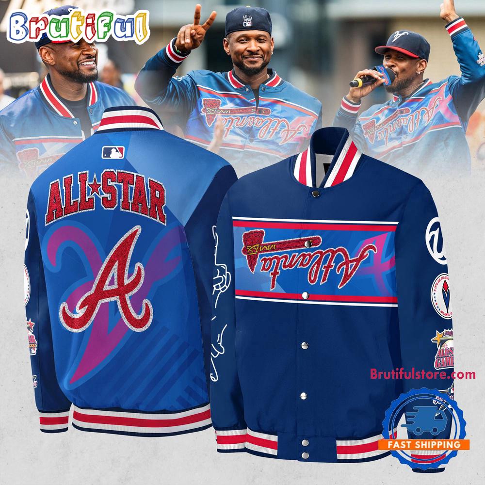 Sportswearmerch Atlanta Braves MLB Usher MLB All-Star Game Personalized Baseball Jacket For Fan