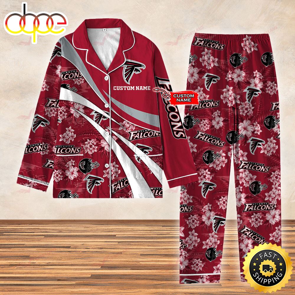 Sportswearmerch Atlanta Falcons NFL 3D Personalized Christmas Personalized Pajamas For Fan