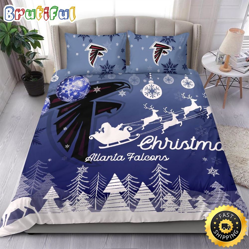Sportswearmerch Atlanta Falcons NFL Christmas Bedding Sets For Fan