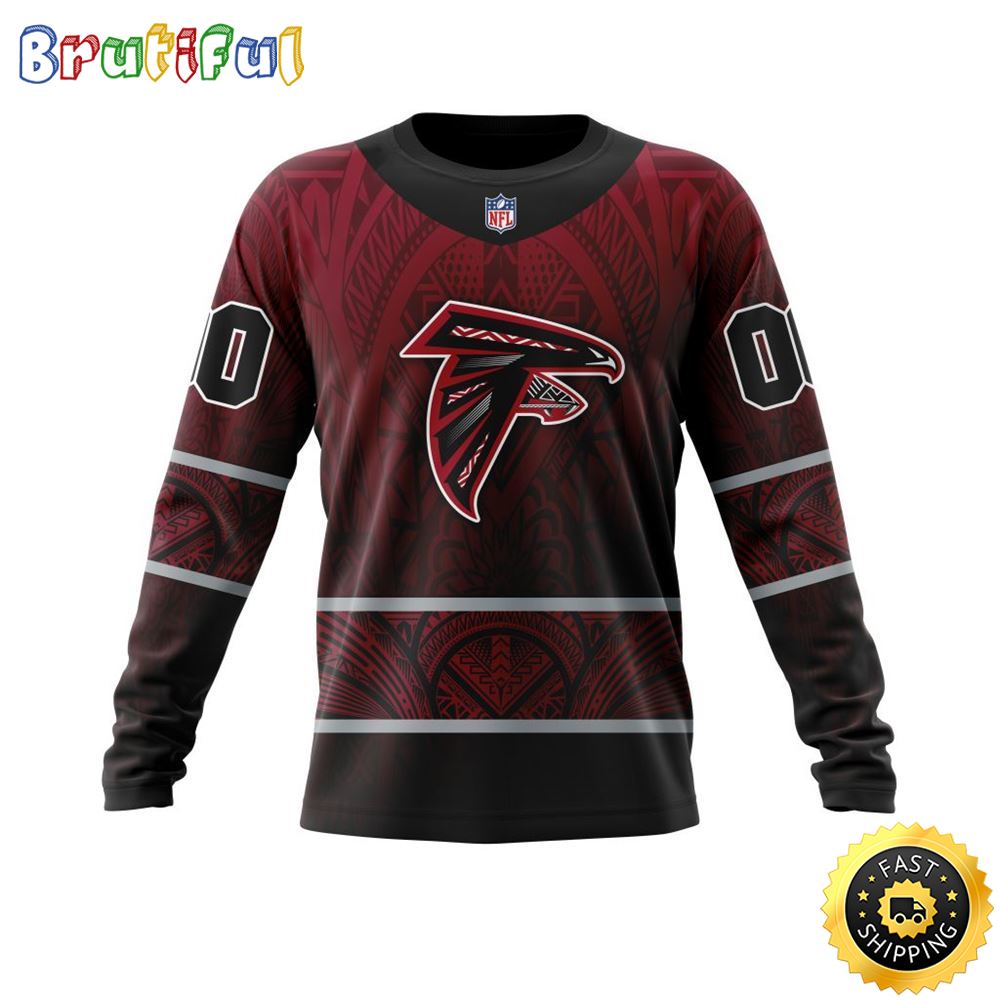 Sportswearmerch Atlanta Falcons NFL Crewneck Native With Samoa Culture Personalized Sweater For Fan