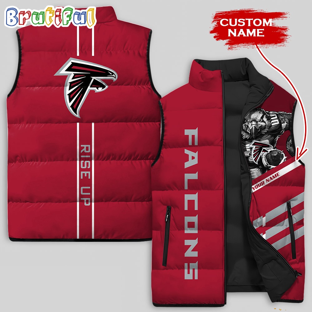 Sportswearmerch Atlanta Falcons NFL Damn Right Sleeveless Down Puffer Jacket For Fan