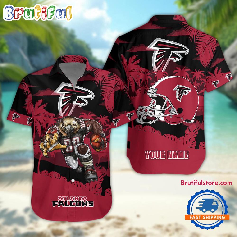 Sportswearmerch Atlanta Falcons NFL Football Mascot Summer Personalized Hawaiian Shirt For Fan