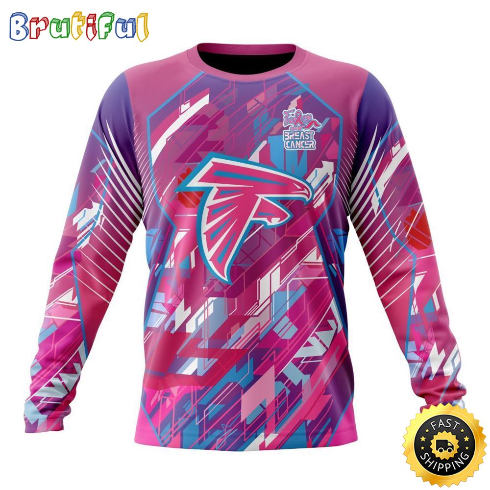 Sportswearmerch Atlanta Falcons NFL For Breast Cancer Survivors Personalized Sweater For Fan