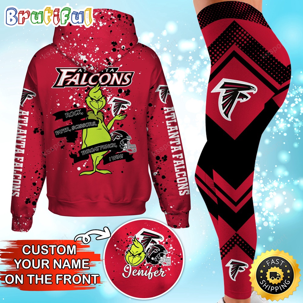 Sportswearmerch Atlanta Falcons NFL Hoodie Leggings The Grinch For Fan