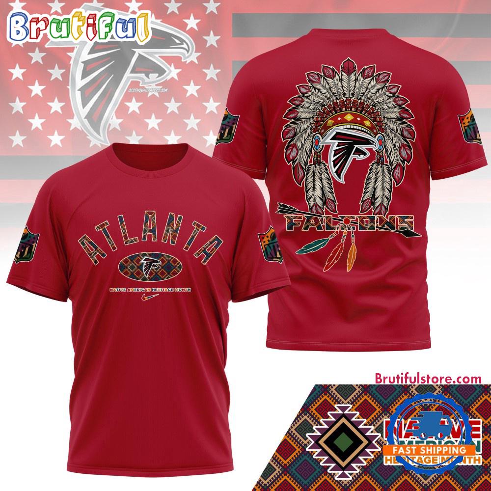 Sportswearmerch Atlanta Falcons NFL Native American Heritage Month 3D Shirt For Fan