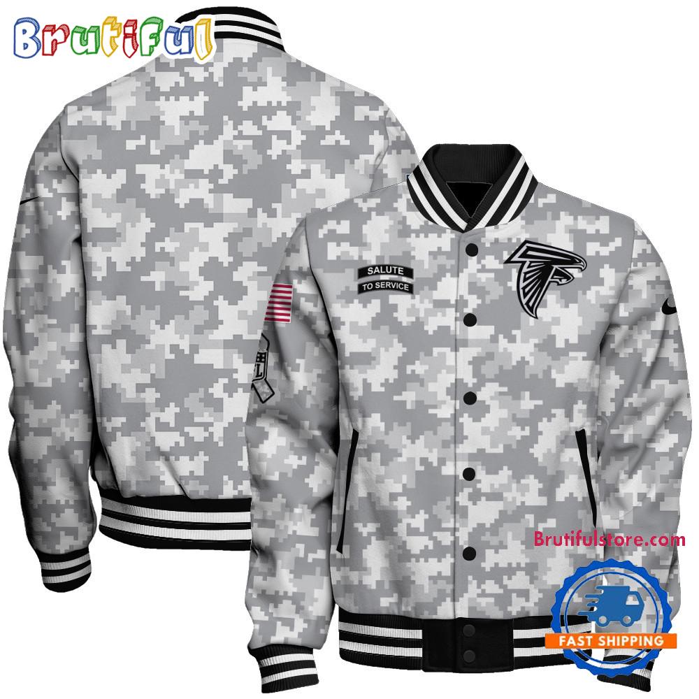 Sportswearmerch Atlanta Falcons NFL Personalized Baseball Jacket For Fan
