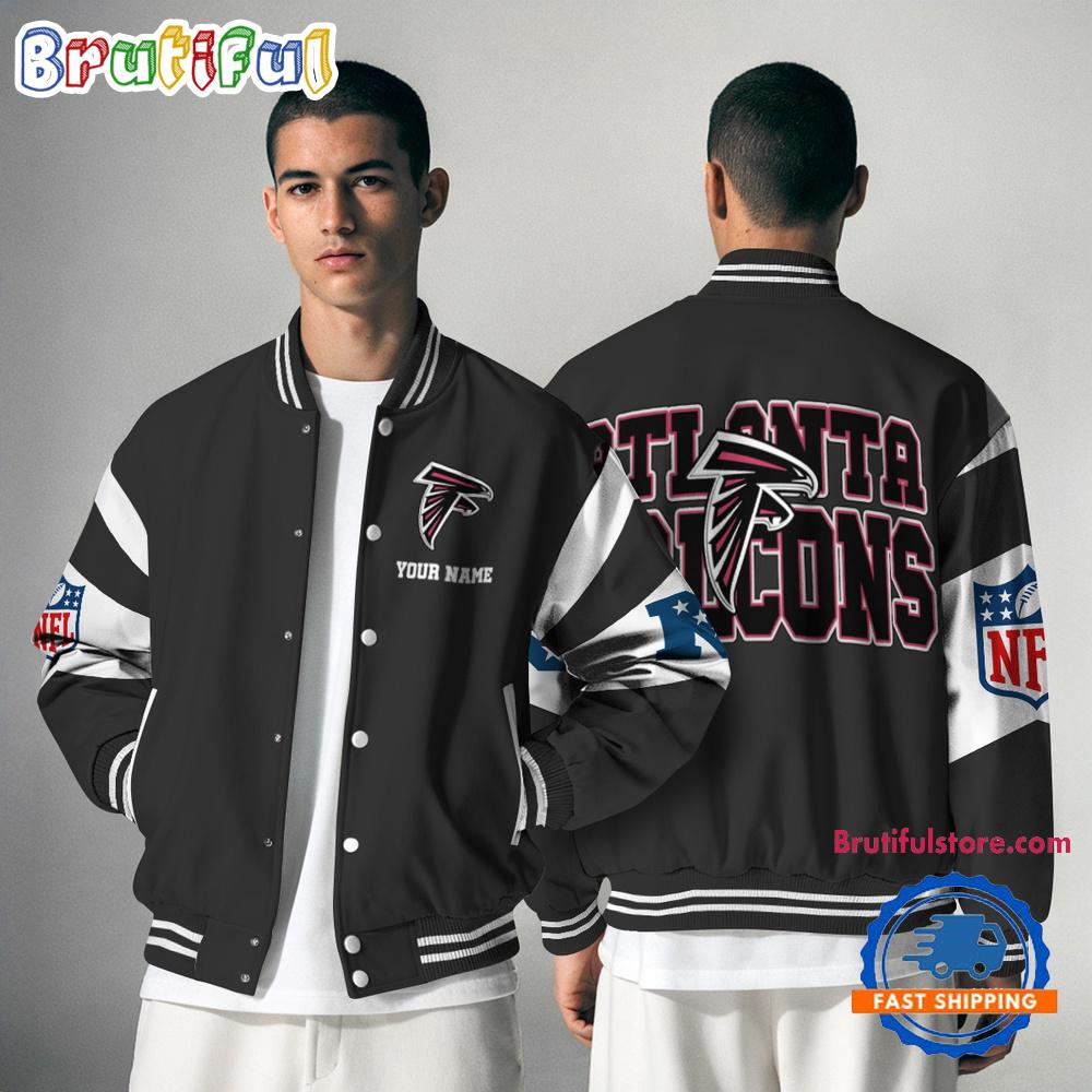 Sportswearmerch Atlanta Falcons NFL Personalized Baseball Jacket For Fan