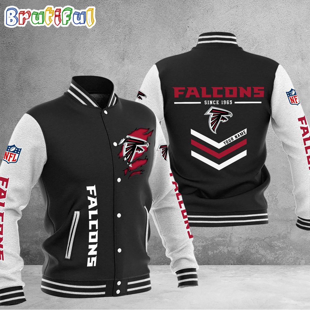 Sportswearmerch Atlanta Falcons NFL Personalized Baseball Jacket For Fan