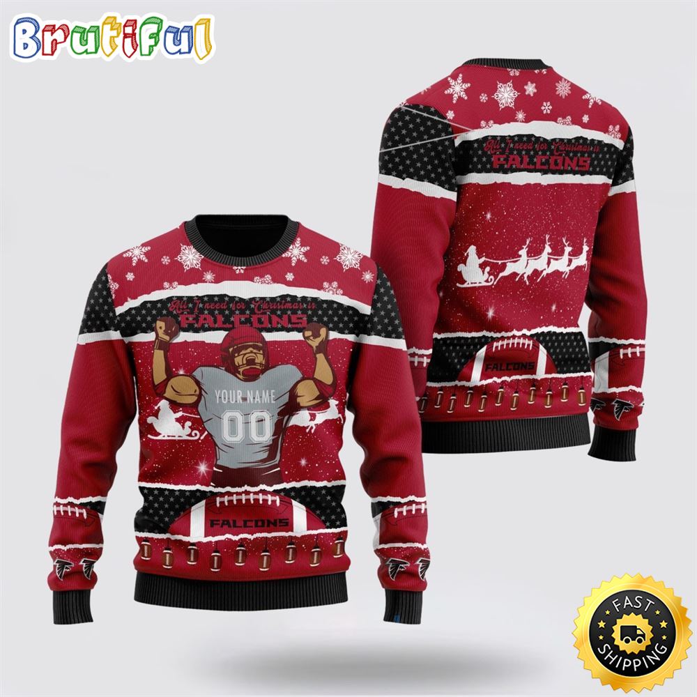 Sportswearmerch Atlanta Falcons NFL Personalized Christmas Sweater For Fan