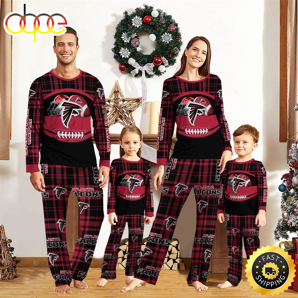 Sportswearmerch Atlanta Falcons NFL Personalized Pajamas Family For Fan