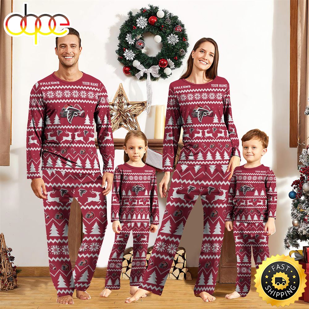 Sportswearmerch Atlanta Falcons NFL Personalized Pajamas Family For Fan