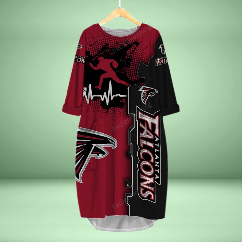 Sportswearmerch Atlanta Falcons NFL Personalized Pocket Dress For Fan