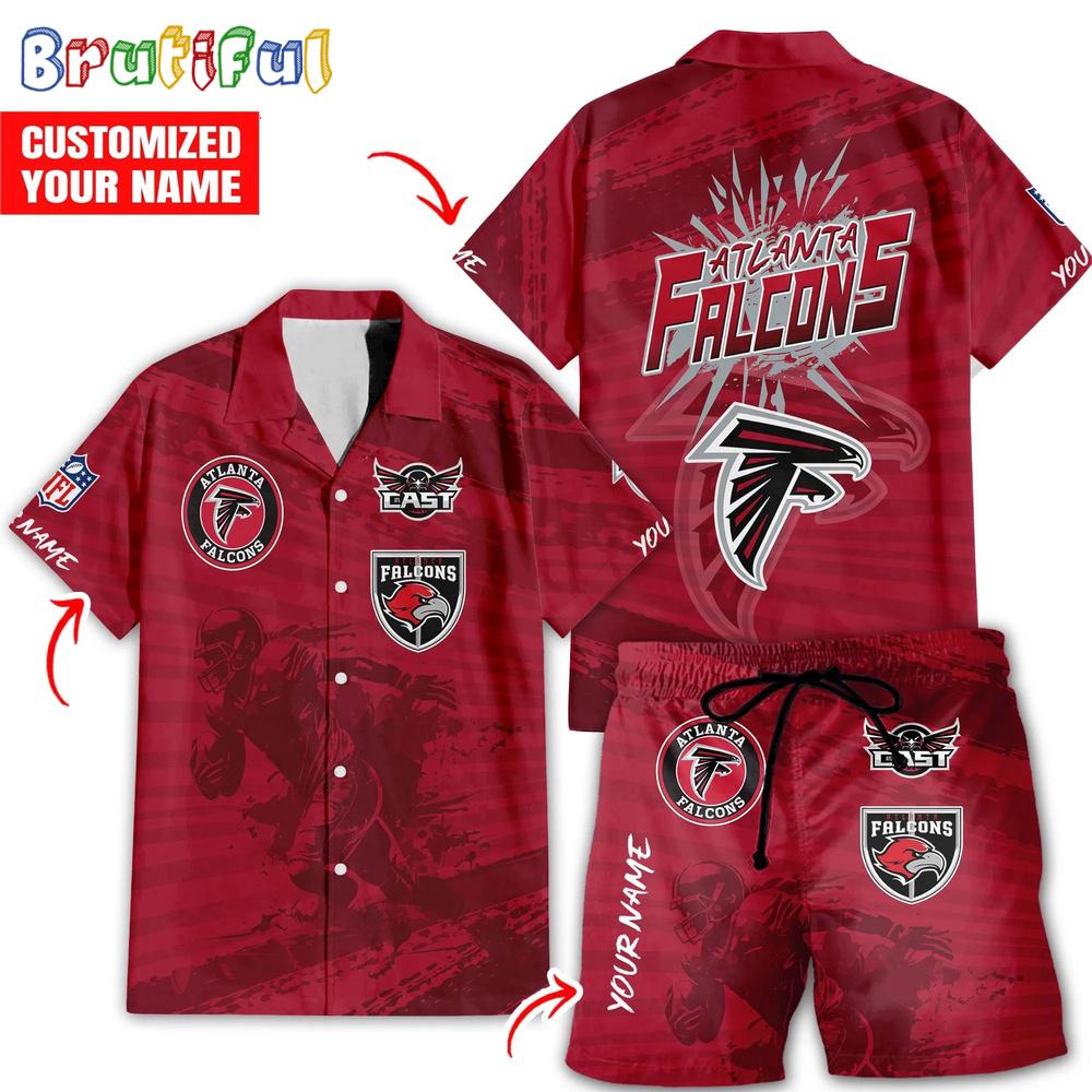 Sportswearmerch Atlanta Falcons NFL Personalized Set Short Set For Fan