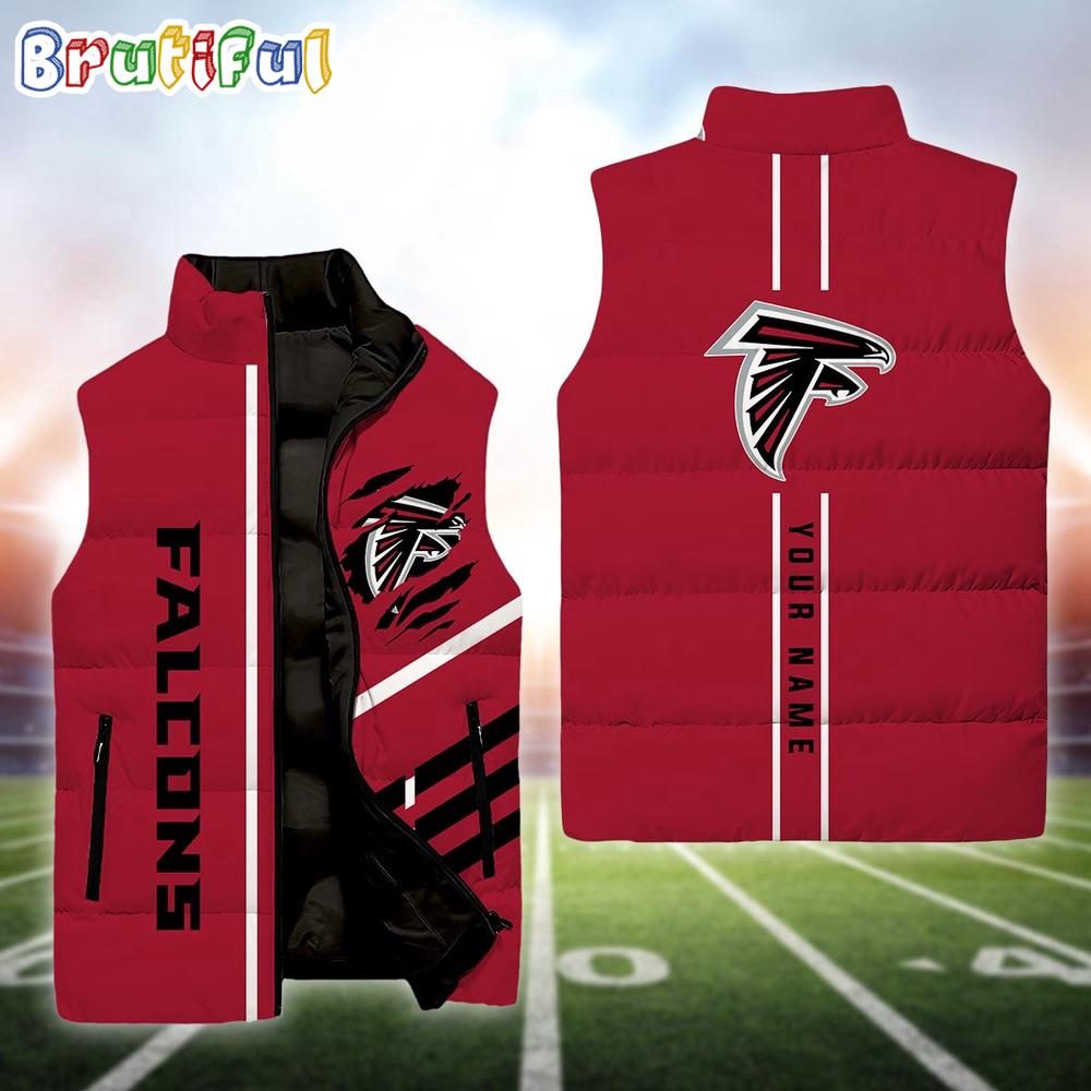 Sportswearmerch Atlanta Falcons NFL Personalized Sleeveless Down Puffer Jacket For Fan
