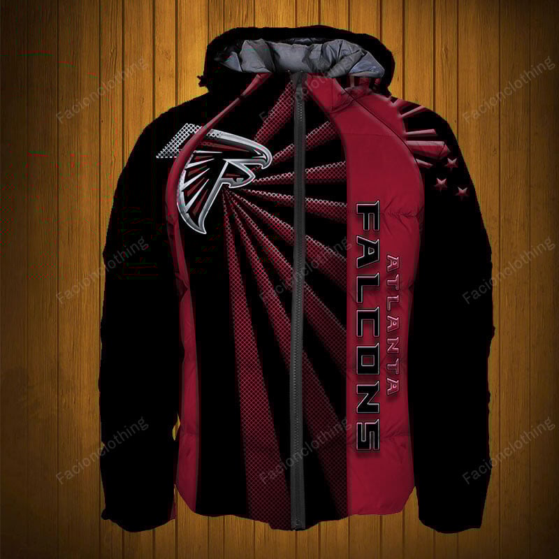 Sportswearmerch Atlanta Falcons NFL Puffer Jacket Personalized For Fan