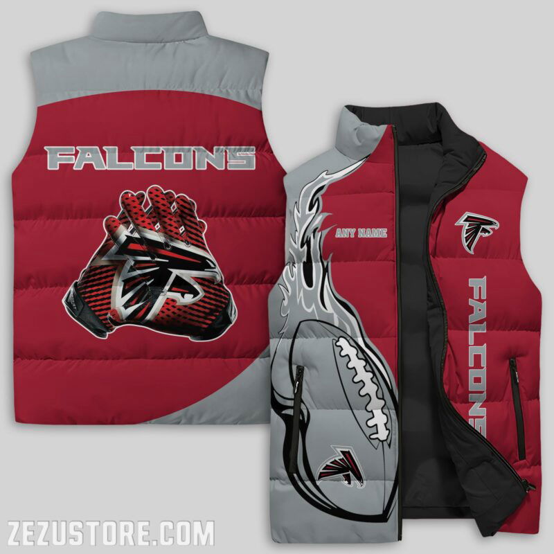 Sportswearmerch Atlanta Falcons NFL Sleeveless Puffer Jacket For Fans