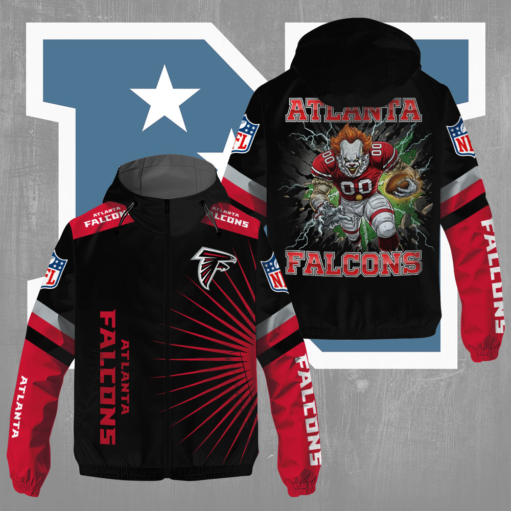 Sportswearmerch Atlanta Falcons NFL x Pennywise Windbreaker Jacket For Fan