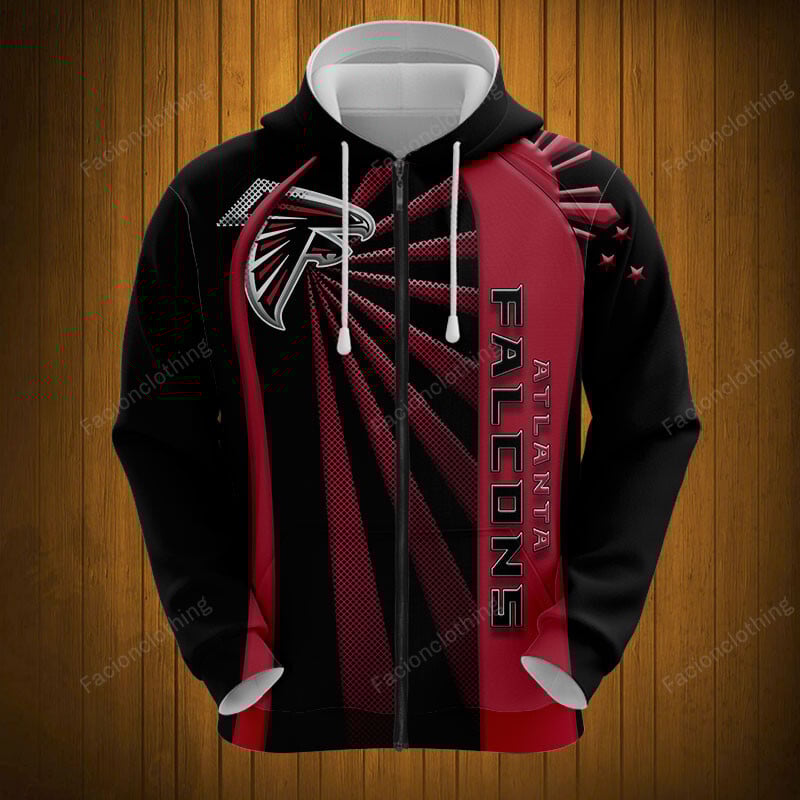 Sportswearmerch Atlanta Falcons NFL Zip Hoodie Personalized For Fan