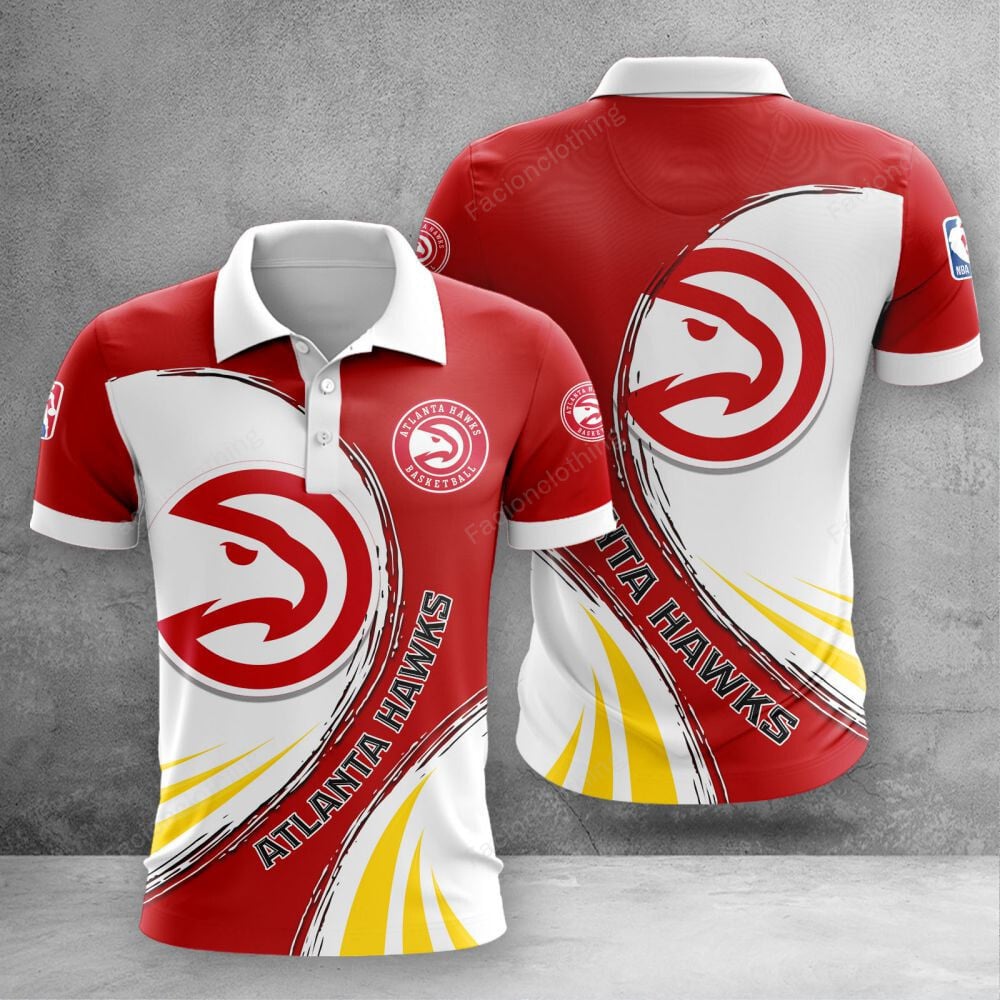 Sportswearmerch Atlanta Hawks NBA Personalized Polo Shirt For Fan