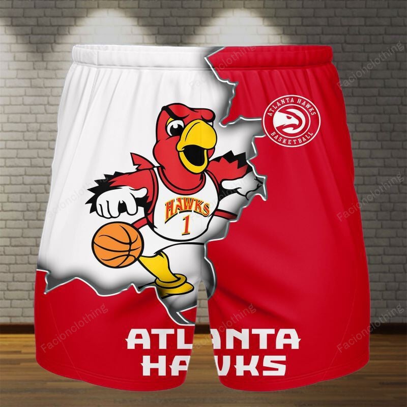 Sportswearmerch Atlanta Hawks NBA Personalized Short Pant For Fan