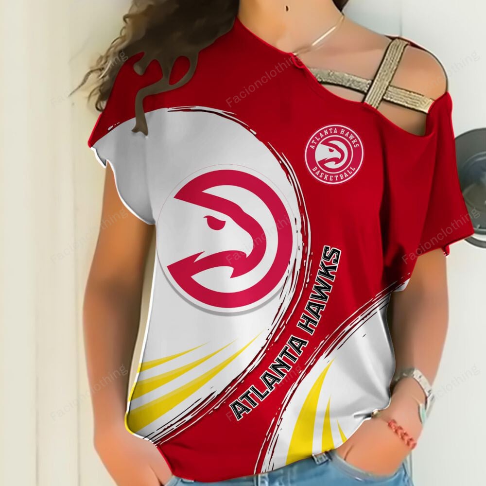 Sportswearmerch Atlanta Hawks NBA Personalized Strapless Short Sleeve For Fan