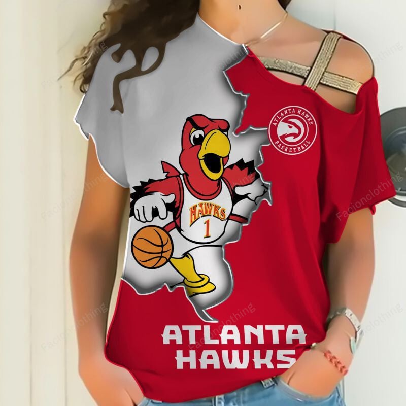 Sportswearmerch Atlanta Hawks NBA Personalized Strapless Short Sleeve For Fan