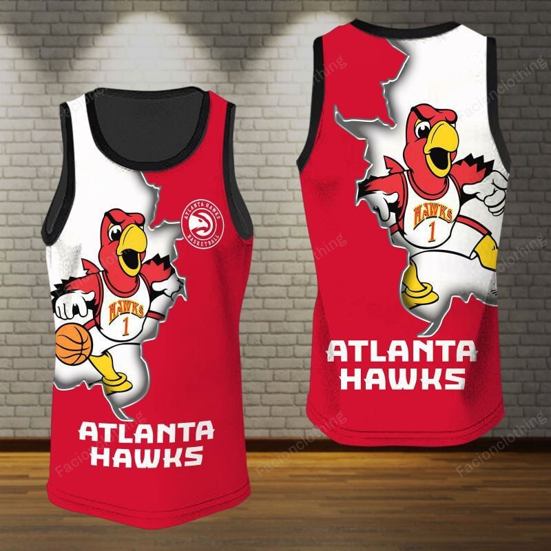 Sportswearmerch Atlanta Hawks NBA Personalized Tanktop For Fan