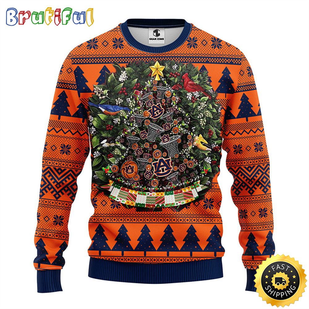 Sportswearmerch Auburn Tigers NCAA Personalized Christmas Sweater For Fan