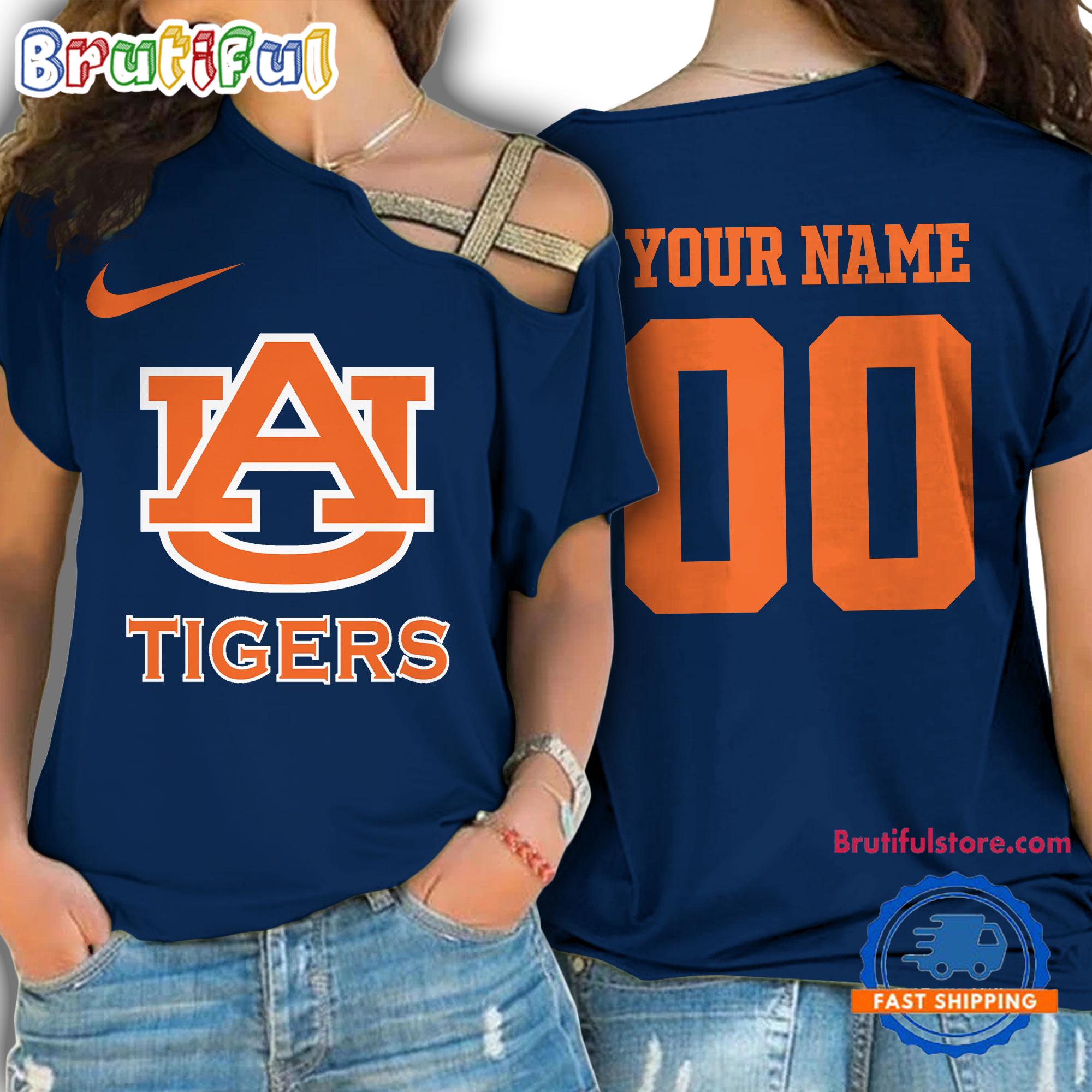 Sportswearmerch Auburn Tigers NCAA Strapless Sleeve Short For Fan