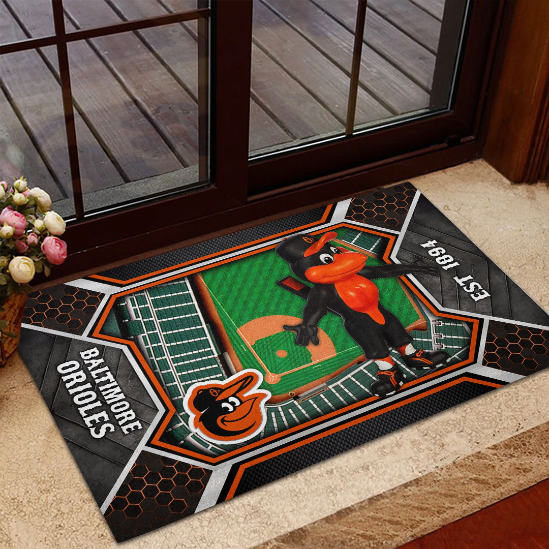 Sportswearmerch Baltimore Orioles MLB Custom Doormat For Fan