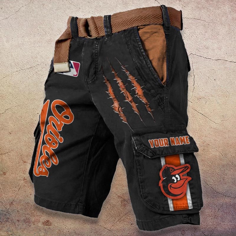 Sportswearmerch Baltimore Orioles MLB Denim Short For Fan