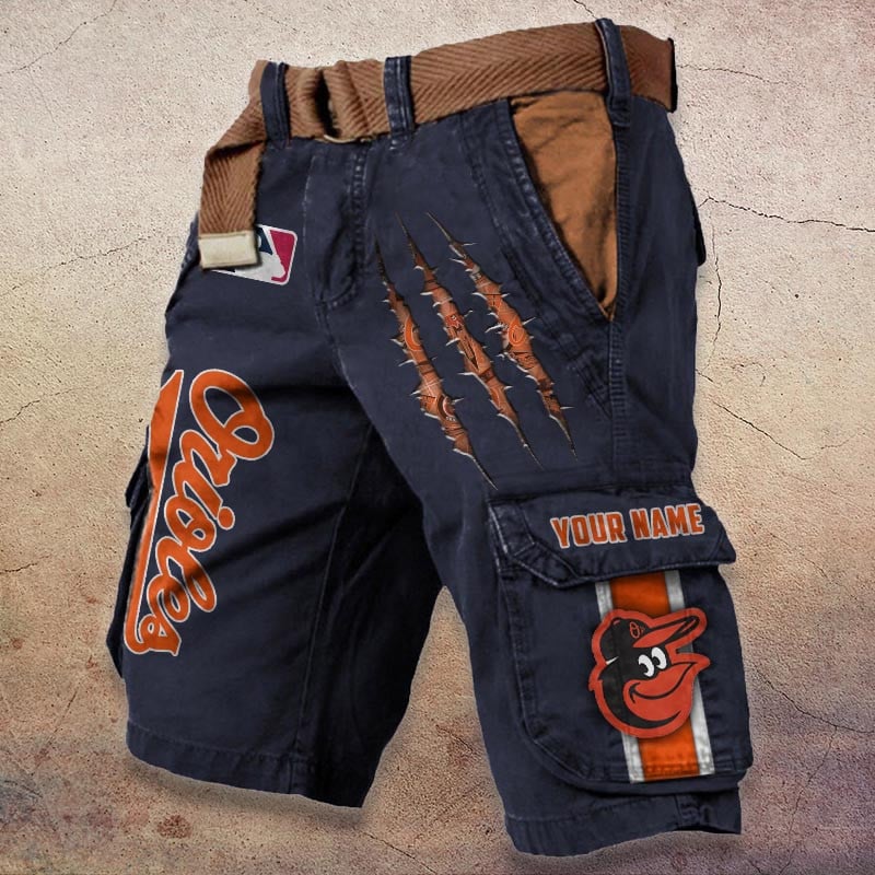Sportswearmerch Baltimore Orioles MLB Denim Short For Fan