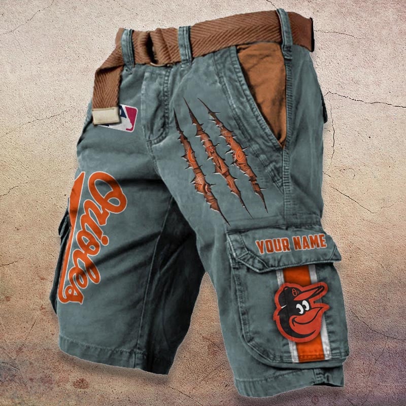 Sportswearmerch Baltimore Orioles MLB Denim Short For Fan