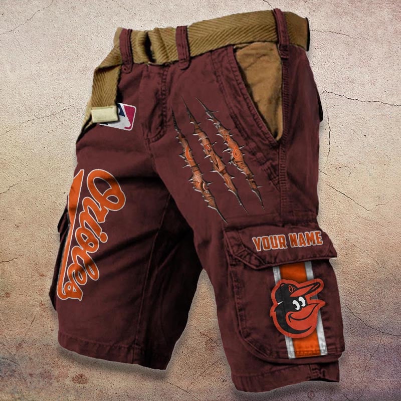 Sportswearmerch Baltimore Orioles MLB Denim Short For Fan