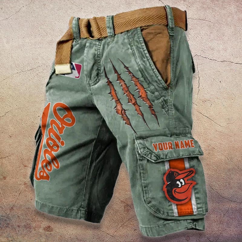 Sportswearmerch Baltimore Orioles MLB Denim Short For Fan