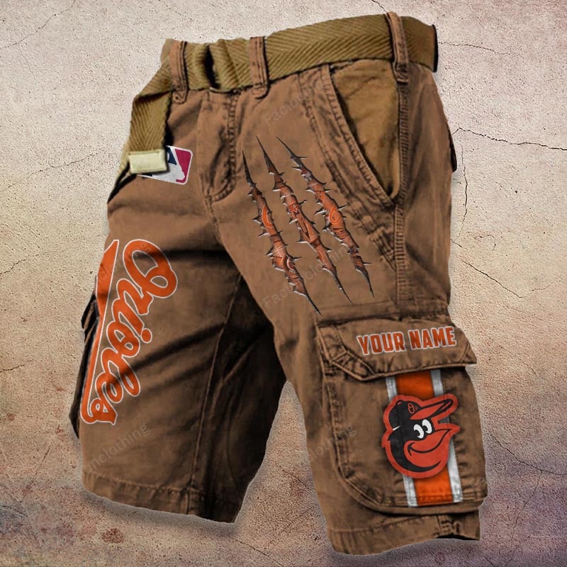Sportswearmerch Baltimore Orioles MLB Denim Short For Fan