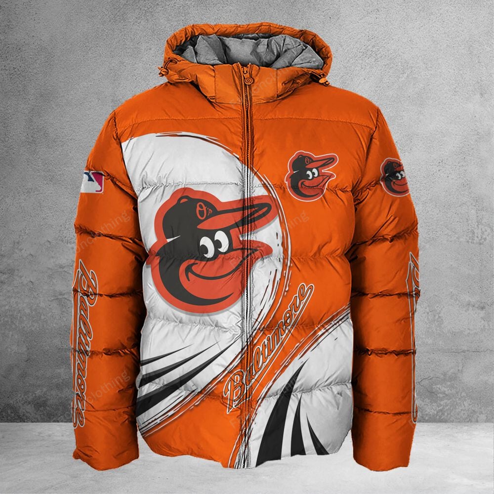 Sportswearmerch Baltimore Orioles MLB Personalized Puffer Jacket For Fan