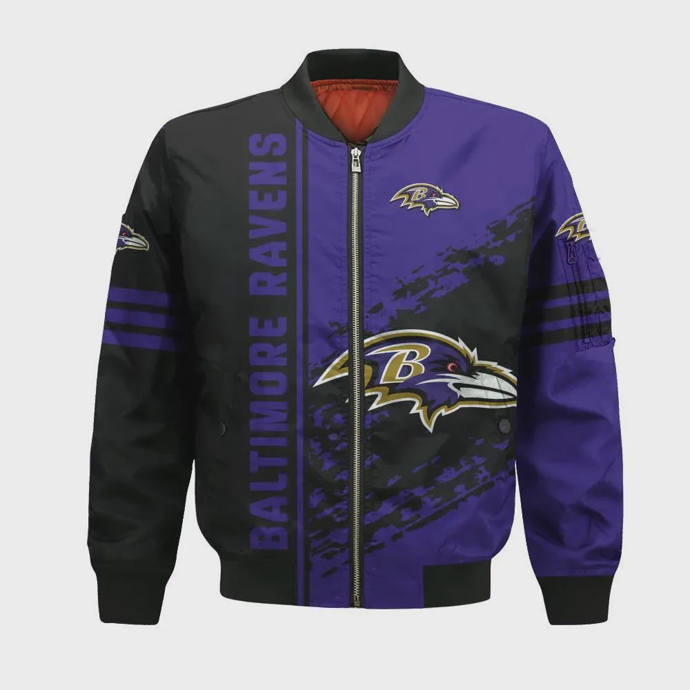 Sportswearmerch Baltimore Ravens NFL Bomber Jacket For Fan