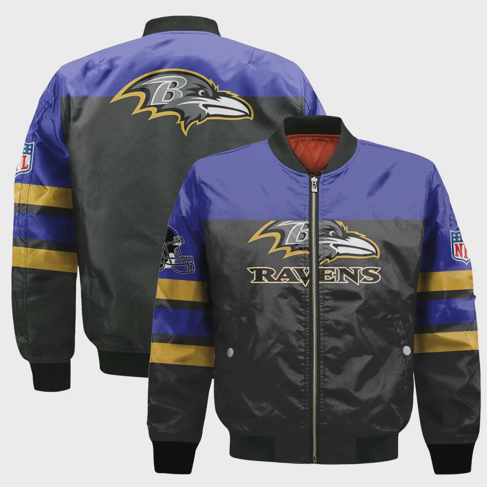 Sportswearmerch Baltimore Ravens NFL Bomber Jacket For Fan