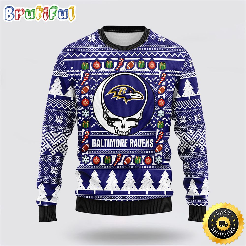 Sportswearmerch Baltimore Ravens NFL Christmas Fleece Sweater For Fan