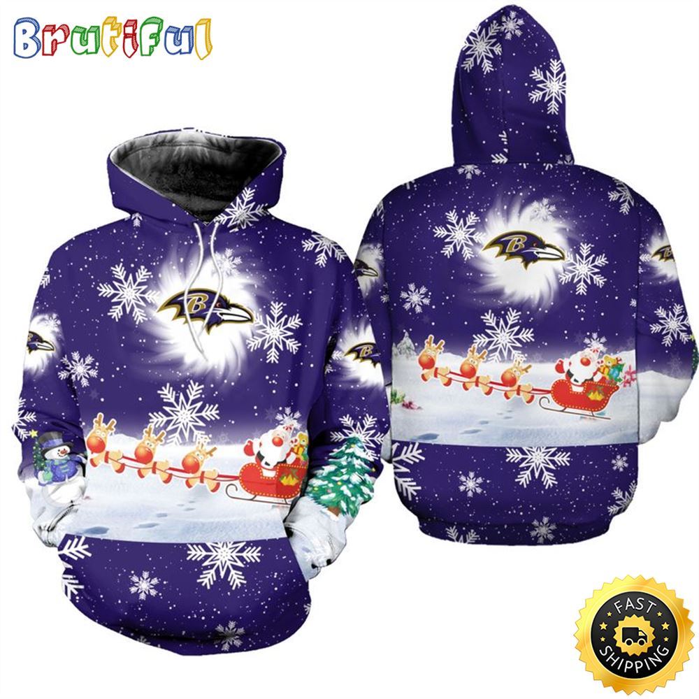 Sportswearmerch Baltimore Ravens NFL Christmas Hoodie For Fan