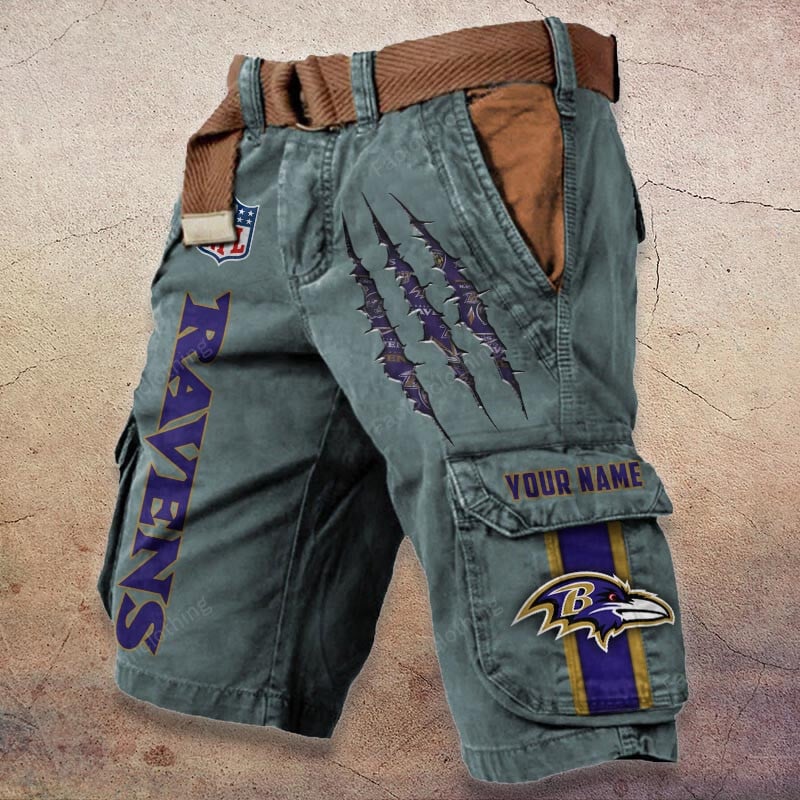 Sportswearmerch Baltimore Ravens NFL Denim Short For Fan