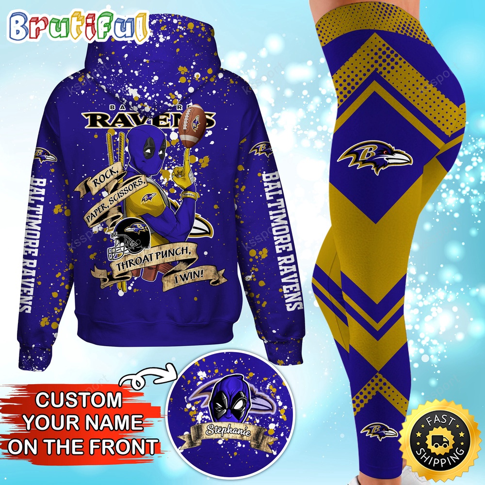 Sportswearmerch Baltimore Ravens NFL Hoodie Leggings For Fan