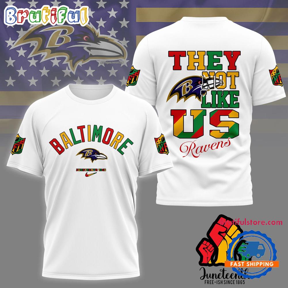 Sportswearmerch Baltimore Ravens NFL Juneteenth Freedom Day T-Shirt For Fan