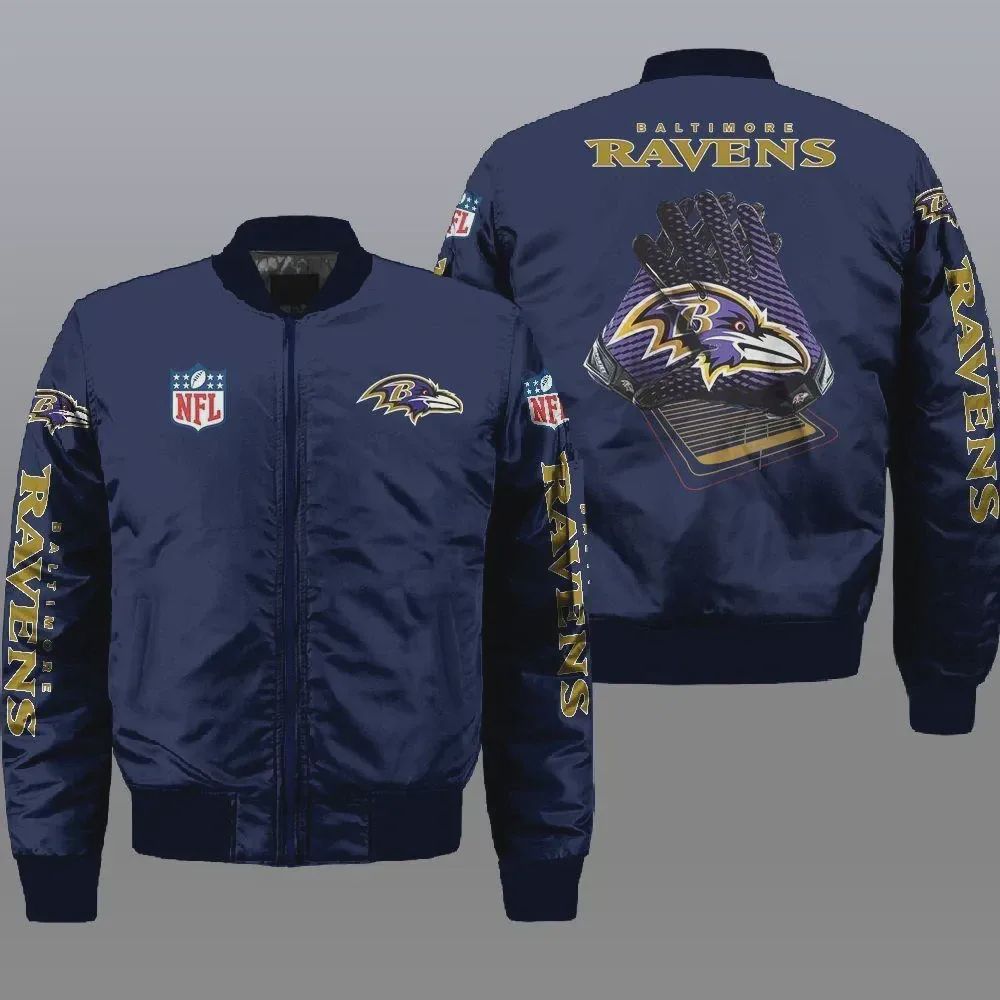 Sportswearmerch Baltimore Ravens NFL Personalized Bomber Jacket For Fan