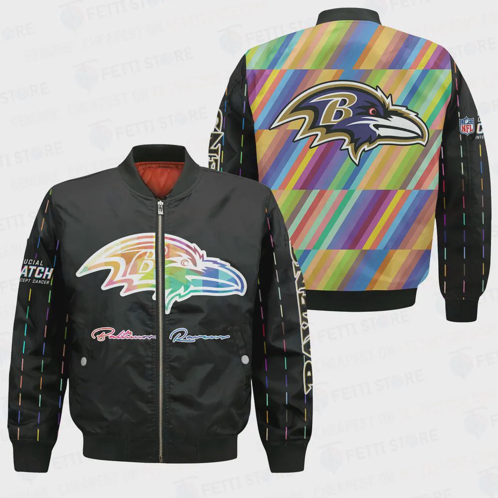 Sportswearmerch Baltimore Ravens NFL Personalized Bomber Jacket For Fan