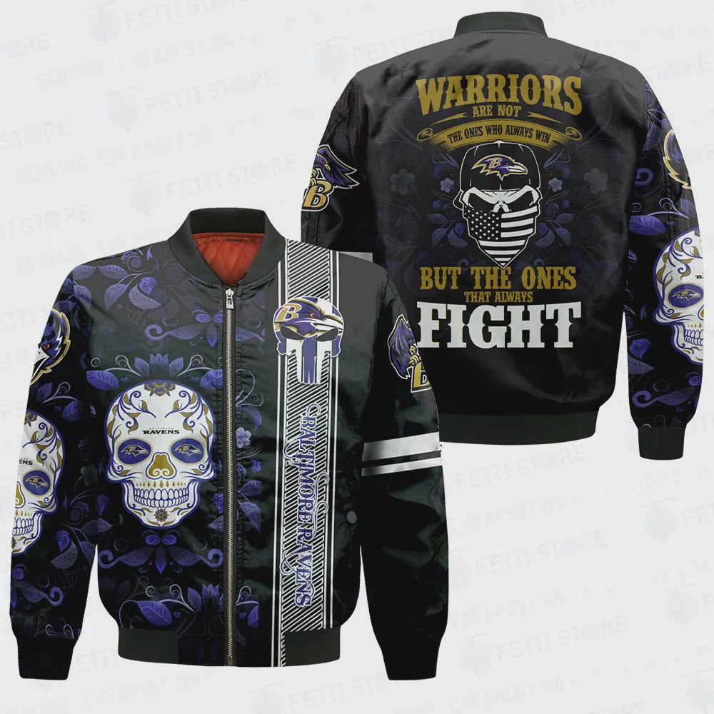 Sportswearmerch Baltimore Ravens NFL Personalized Bomber Jacket For Fan