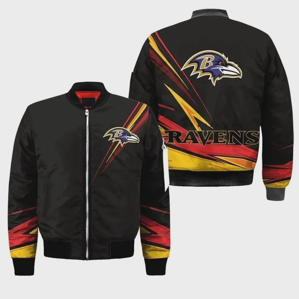 Sportswearmerch Baltimore Ravens NFL Personalized Bomber Jacket For Fan